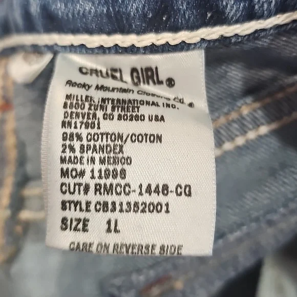 Cruel Girl jeans Regular Relaxed Fit Georgia size 1L - Picture 8 of 8